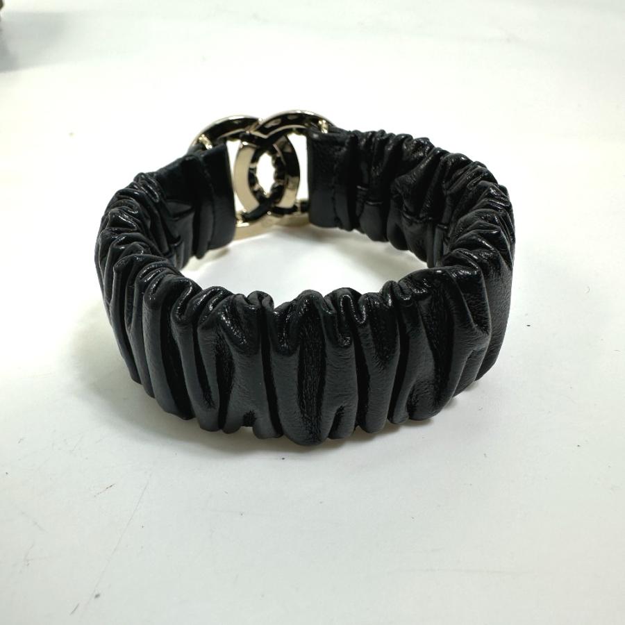 CHANEL シャネル B22P CC ココマーク シュシュ ブラック レディース【中古】 | CHANEL | 02