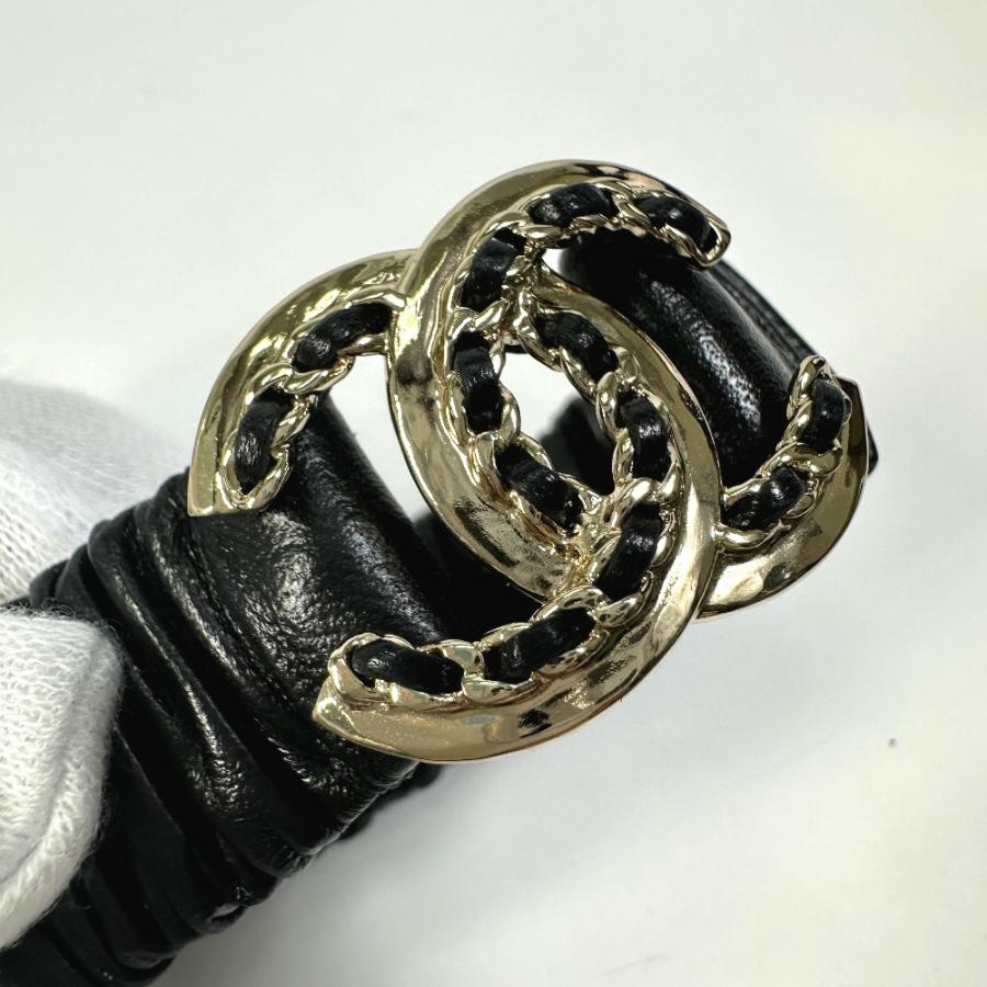 CHANEL シャネル B22P CC ココマーク シュシュ ブラック レディース【中古】 | CHANEL | 04