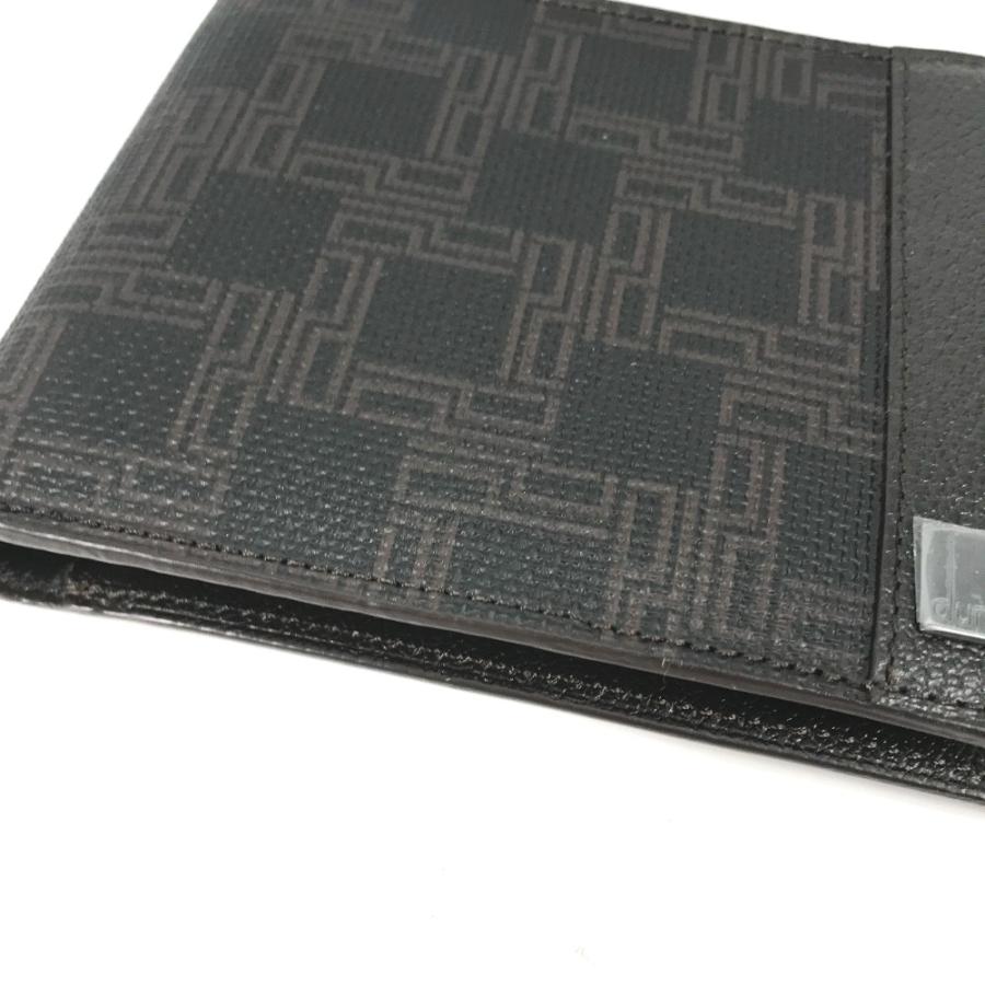 新品同様 Dunhill ダンヒル 短財布 コンパクトウォレット ロゴ 2つ折り財布 ダークブラウン系 メンズ【中古】 | dunhill | 02