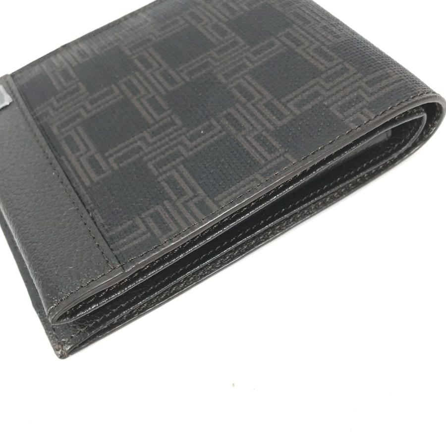 新品同様 Dunhill ダンヒル 短財布 コンパクトウォレット ロゴ 2つ折り財布 ダークブラウン系 メンズ【中古】 | dunhill | 05