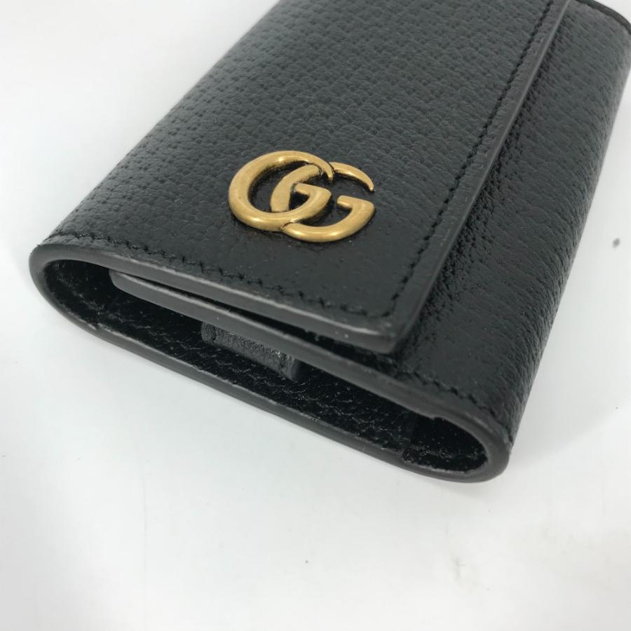 美品 GUCCI グッチ 435305 6連 鍵 GGマーモント キーケース ブラック レディース【中古】 | GUCCI | 02