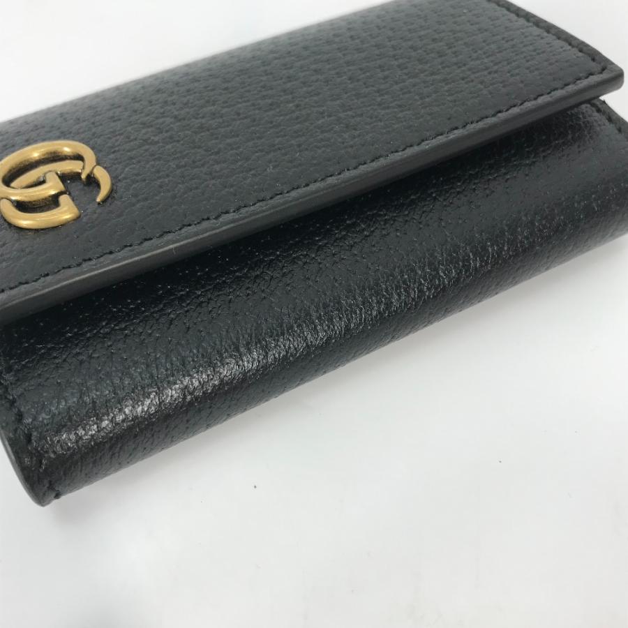 美品 GUCCI グッチ 435305 6連 鍵 GGマーモント キーケース ブラック レディース【中古】 | GUCCI | 03