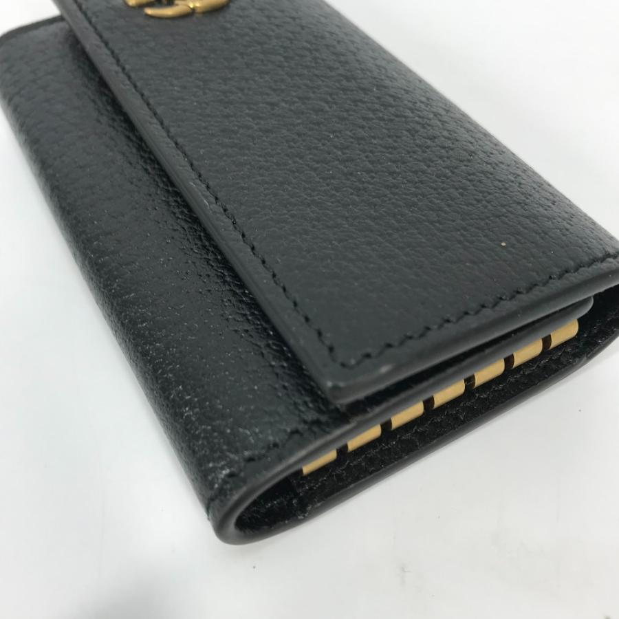 美品 GUCCI グッチ 435305 6連 鍵 GGマーモント キーケース ブラック レディース【中古】 | GUCCI | 04