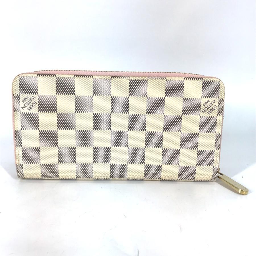 LOUIS VUITTON ルイヴィトン N63503 ジッピーウォレット ラウンドファスナー ダミエアズール 長財布 ローズバレリーヌ【中古】 | LOUIS VUITTON | 01