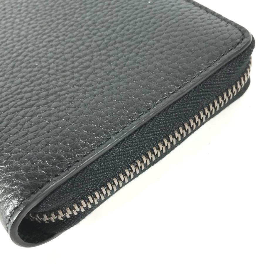 美品 GUCCI グッチ 739499 ラウンドファスナー ロングウォレット GGマーモント バンブー 長財布 ネイビー レディース【中古】 | GUCCI | 04