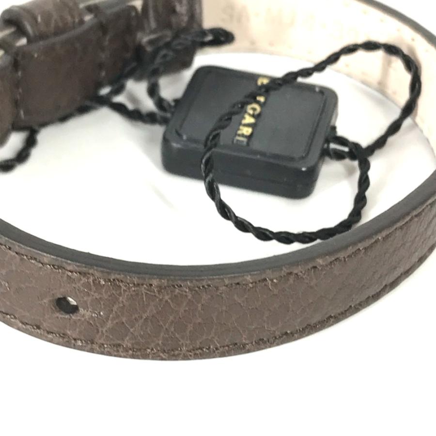 美品 BVLGARI ブルガリ 130周年記念 アクセサリー 革ブレス ブレスレット ブラウン レディース【中古】 | BVLGARI | 03