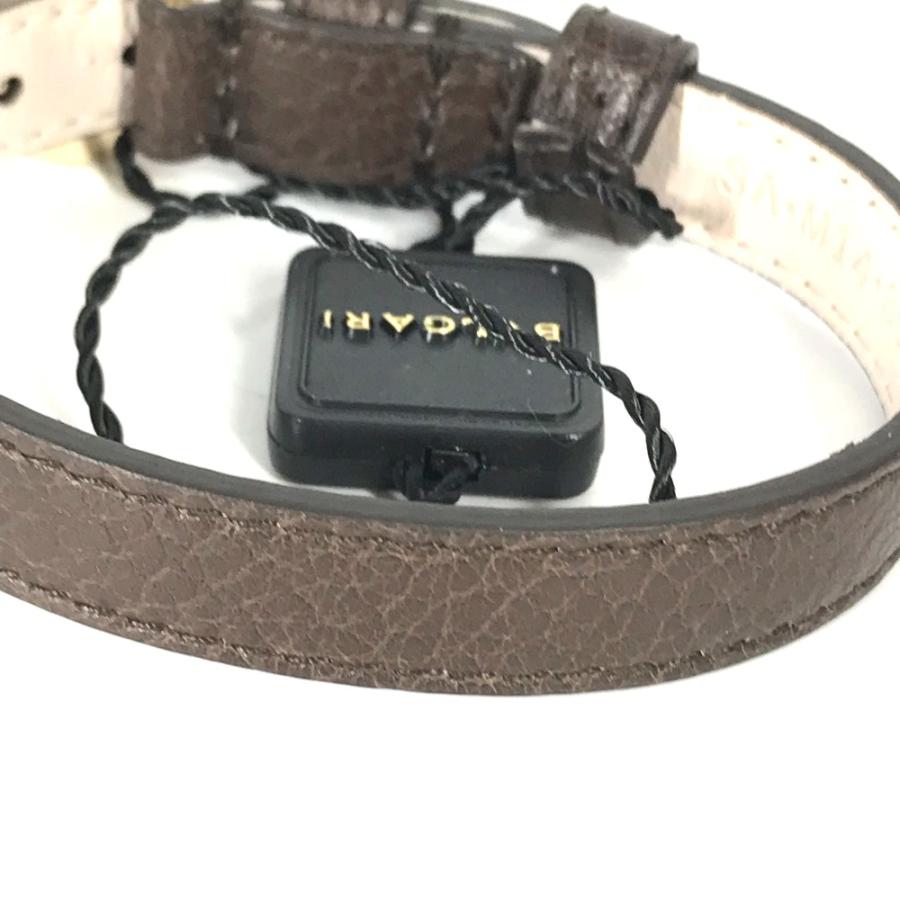 美品 BVLGARI ブルガリ 130周年記念 アクセサリー 革ブレス ブレスレット ブラウン レディース【中古】 | BVLGARI | 04
