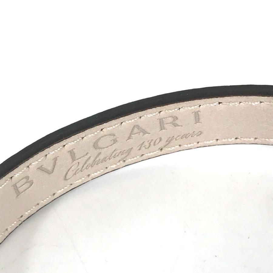 美品 BVLGARI ブルガリ 130周年記念 アクセサリー 革ブレス ブレスレット ブラウン レディース【中古】 | BVLGARI | 06