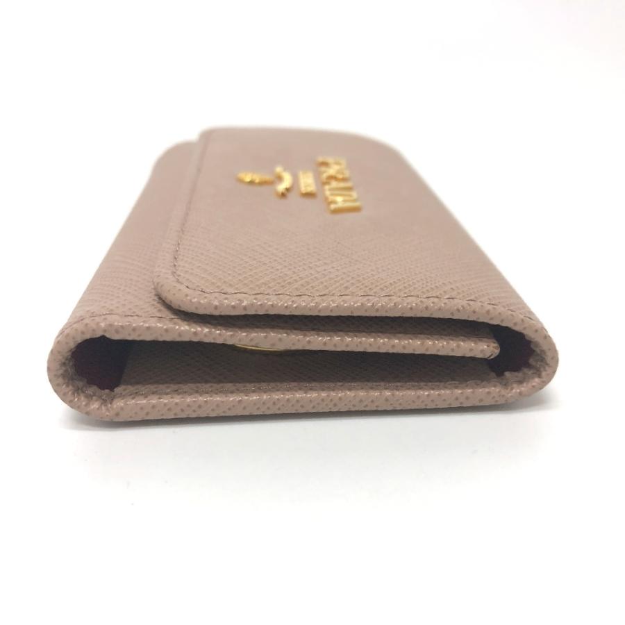 PRADA プラダ 1PG004 4連 キーリング ロゴ キーケース ピンク レディース【中古】 | PRADA | 02