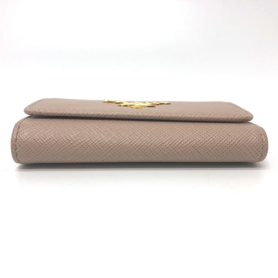 PRADA プラダ 1PG004 4連 キーリング ロゴ キーケース ピンク レディース【中古】 | PRADA | 03