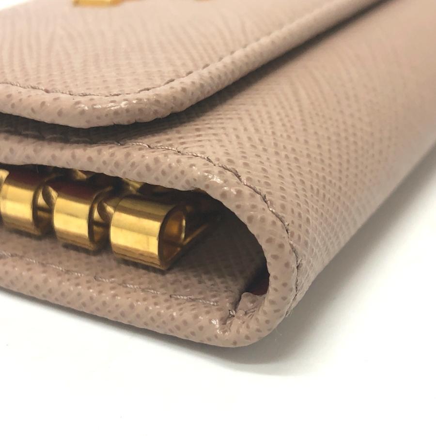 PRADA プラダ 1PG004 4連 キーリング ロゴ キーケース ピンク レディース【中古】 | PRADA | 04