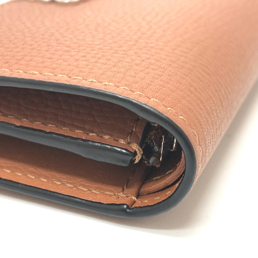 LOEWE ロエベ バーティカル ウォレット スモール コンパクト アナグラム 3つ折り財布 ブラウン レディース【中古】 | LOEWE | 04