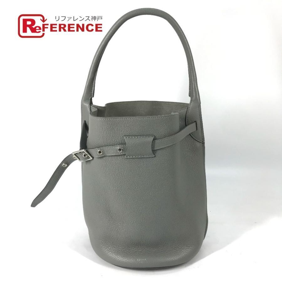 CELINE セリーヌ 187243 ビッグバッグ バケット カバン バケツ型 肩掛け ハンドバッグ グレー レディース【中古】 | CELINE