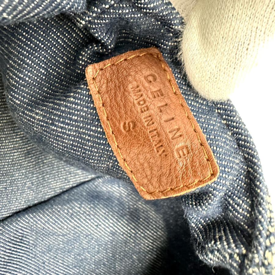 CELINE セリーヌ 帽子 デニム マカダム キャスケット ブルー レディース【中古】 | CELINE | 08