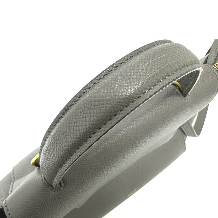 CELINE セリーヌ 189153  ベルトバッグ マイクロ 2WAY ショルダーバッグ カバン ロゴ ハンドバッグ グレー レディース【中古】 | CELINE | 05