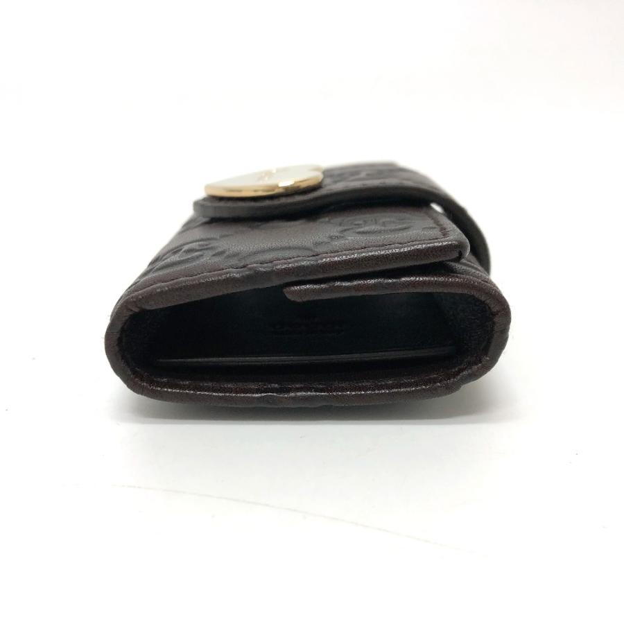 GUCCI グッチ 203551 ハートプレート 6連 GG  キーケース ブラウン レディース【中古】 | GUCCI | 02