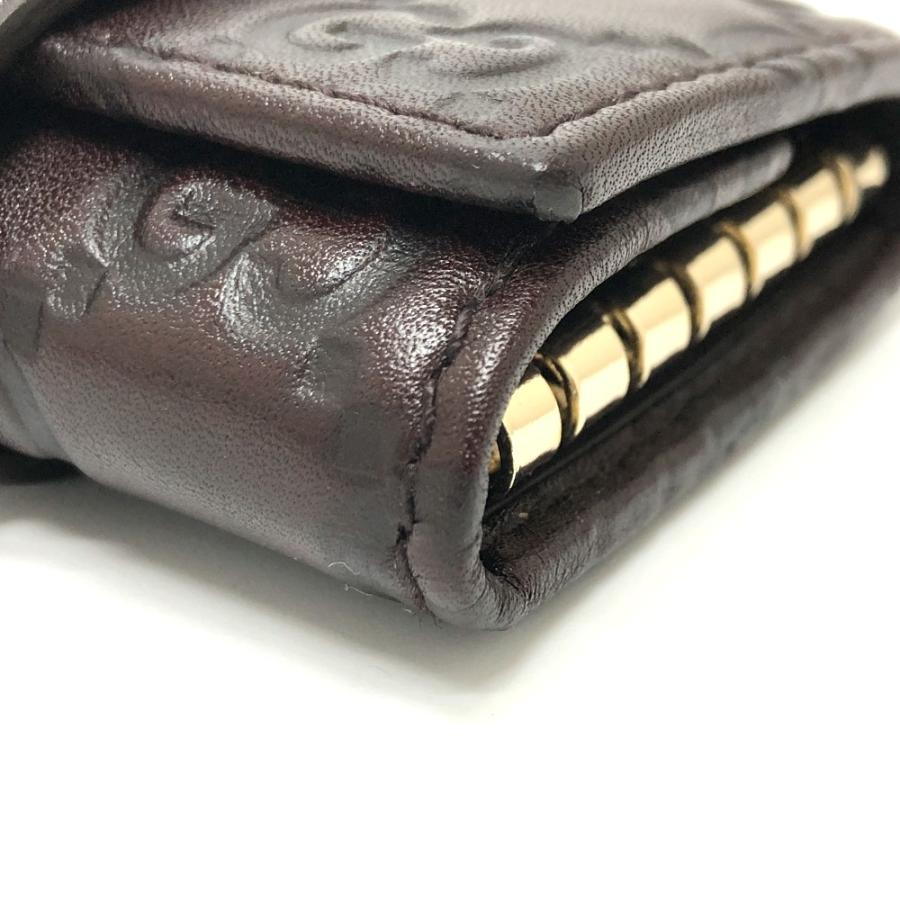 GUCCI グッチ 203551 ハートプレート 6連 GG  キーケース ブラウン レディース【中古】 | GUCCI | 04