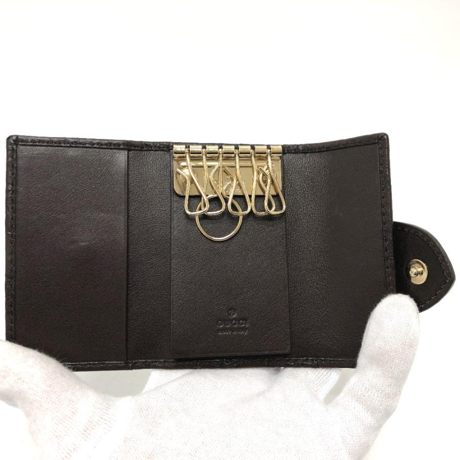 GUCCI グッチ 203551 ハートプレート 6連 GG  キーケース ブラウン レディース【中古】 | GUCCI | 06