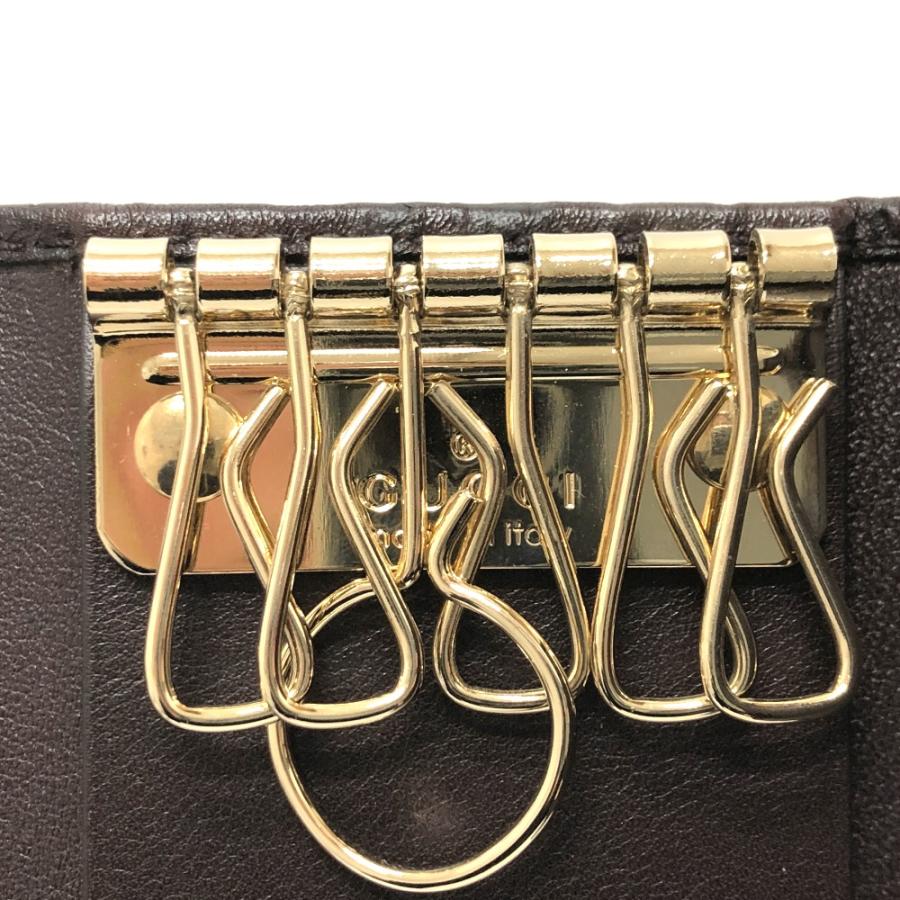 GUCCI グッチ 203551 ハートプレート 6連 GG  キーケース ブラウン レディース【中古】 | GUCCI | 07