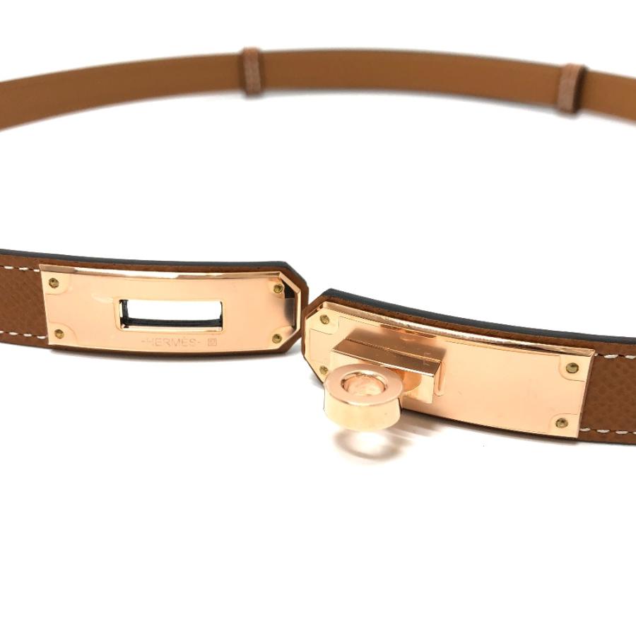 未使用 HERMES エルメス ケリーベルト ケリー 18 ベルト ゴールド ブラウン レディース【中古】 | HERMES | 02