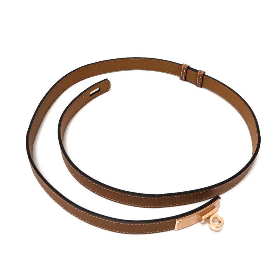 未使用 HERMES エルメス ケリーベルト ケリー 18 ベルト ゴールド ブラウン レディース【中古】 | HERMES | 04