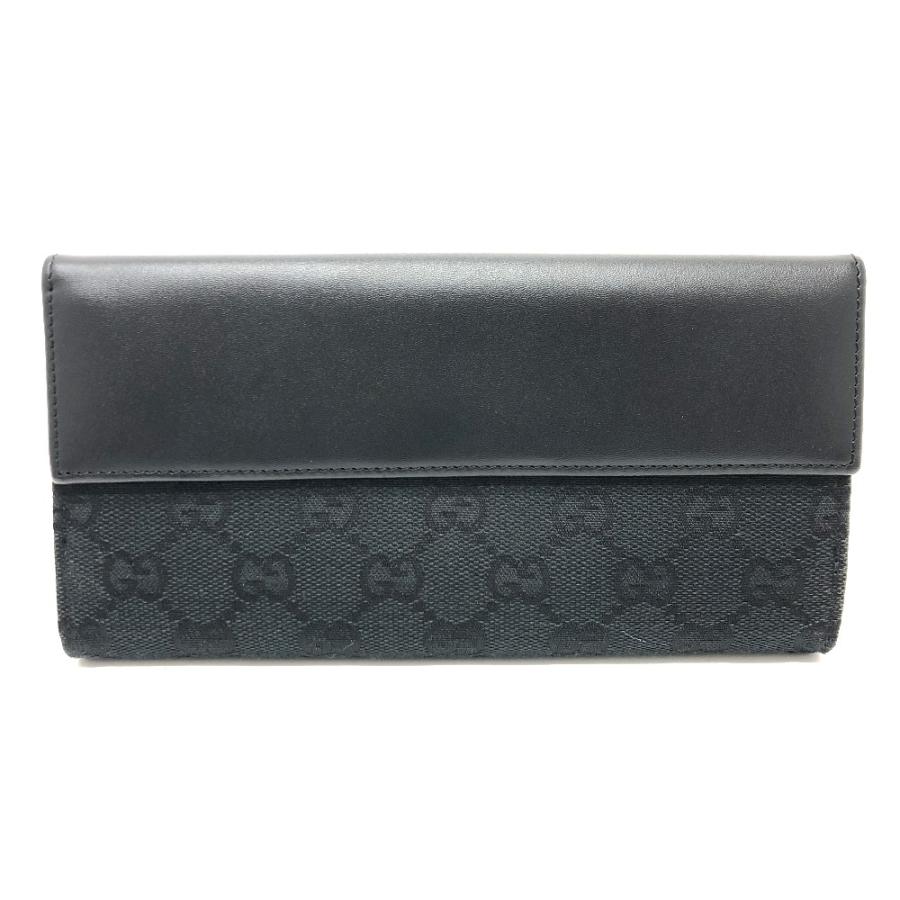 GUCCI グッチ 035.2184 ジャッキー 長財布 GG 2つ折り財布 ブラック レディース【中古】 | GUCCI | 01