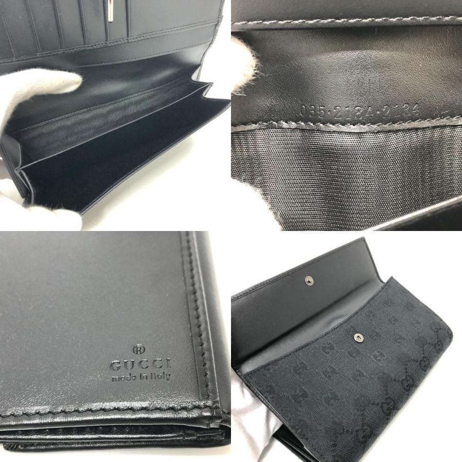 GUCCI グッチ 035.2184 ジャッキー 長財布 GG 2つ折り財布 ブラック レディース【中古】 | GUCCI | 08