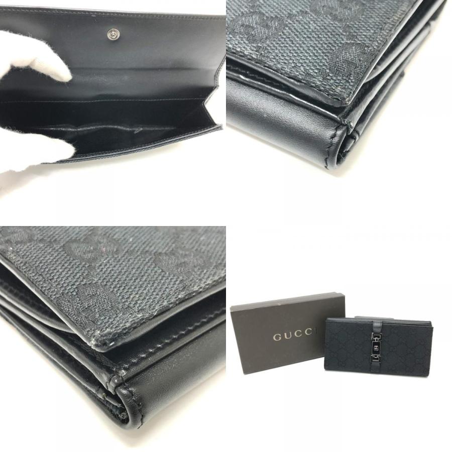 GUCCI グッチ 035.2184 ジャッキー 長財布 GG 2つ折り財布 ブラック レディース【中古】 | GUCCI | 09