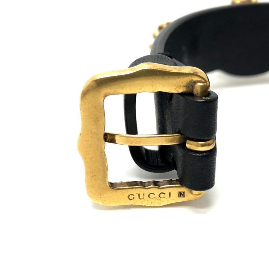 GUCCI グッチ タイガーヘッド アクセサリー ブレスレット ブラック メンズ【中古】 | GUCCI | 07