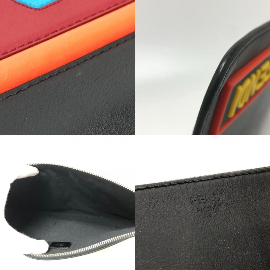 FENDI フェンディ 7N0078  セカンドバッグ LOVE クラッチバッグ ブラック メンズ【中古】 | FENDI | 08