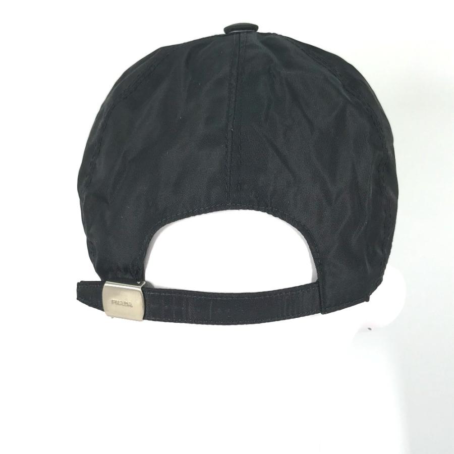 PRADA プラダ 帽子 キャップ帽 ベースボール ロゴ キャップ ブラック レディース【中古】 | PRADA | 02