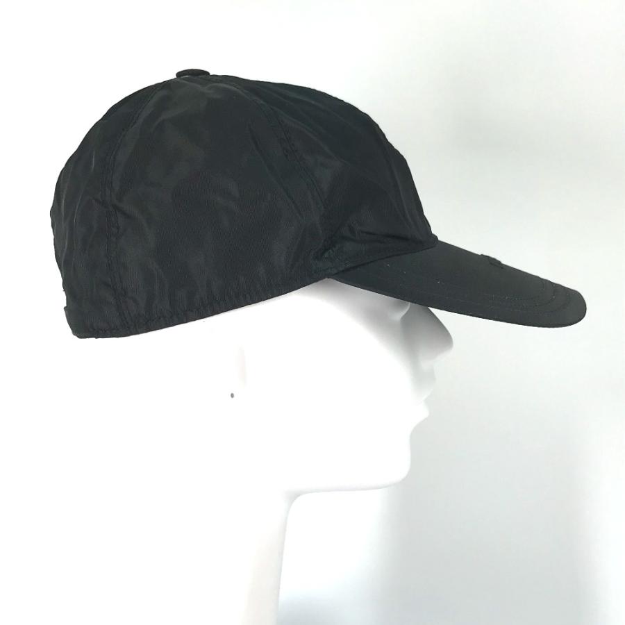 PRADA プラダ 帽子 キャップ帽 ベースボール ロゴ キャップ ブラック レディース【中古】 | PRADA | 03