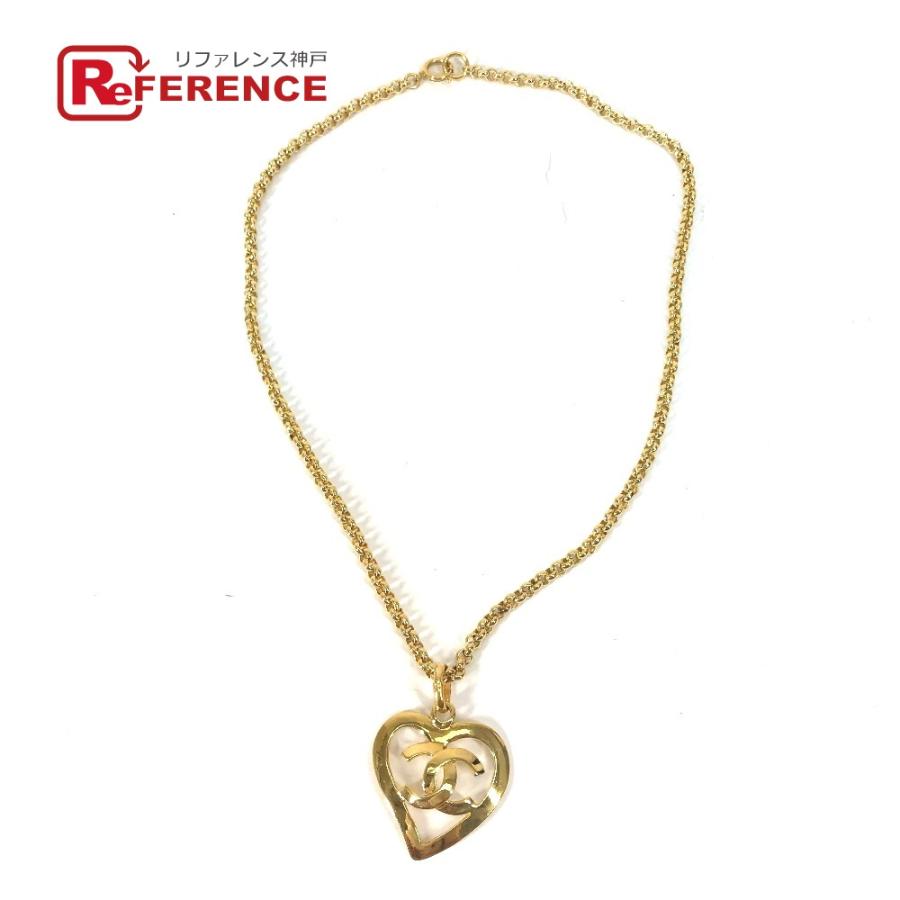 CHANEL シャネル ハート CC ココマーク チェーン アクセサリー ヴィンテージ ネックレス ゴールド レディース【中古】 | CHANEL