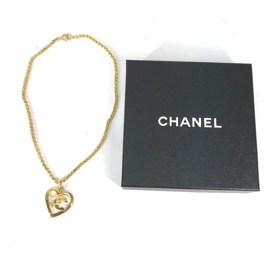CHANEL シャネル ハート CC ココマーク チェーン アクセサリー ヴィンテージ ネックレス ゴールド レディース【中古】 | CHANEL | 08