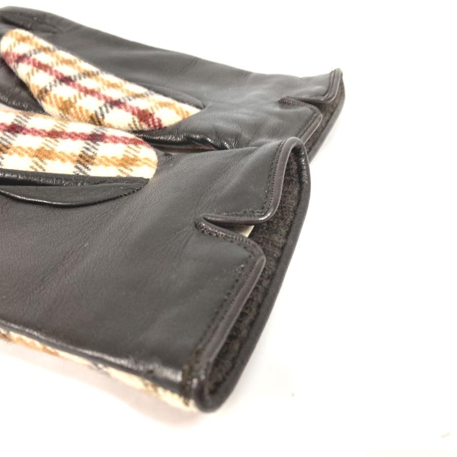 美品 GUCCI グッチ 603635 ホースビット 手袋 チェック グローブ ブラウン レディース【中古】 | GUCCI | 05