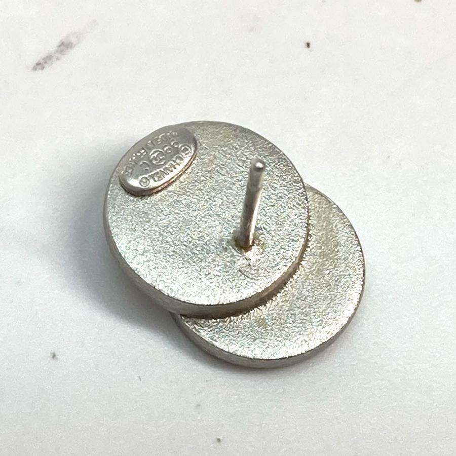 CHANEL シャネル ダブルサークル アクセサリー CC ココマーク 99C ピアス シルバー レディース【中古】 | CHANEL | 04