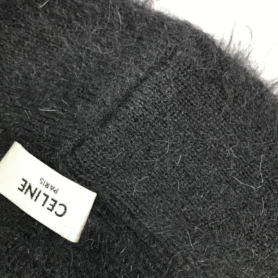 CELINE セリーヌ 2A58Y270R トリオンフ  ハット帽 帽子 バケットハット ボブハット ファー ハット ブラック レディース【中古】 | CELINE | 07