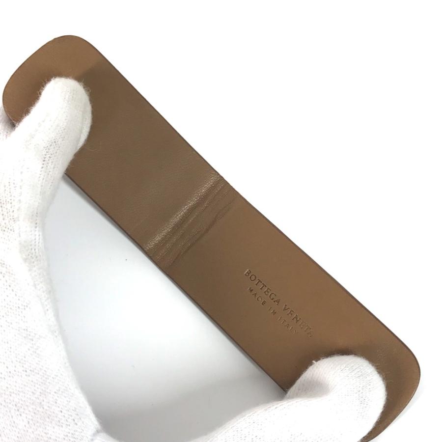 BOTTEGA VENETA ボッテガヴェネタ 169719  イントレチャート マグネット  財布 マネークリップ ブラウン メンズ【中古】 |  | 07