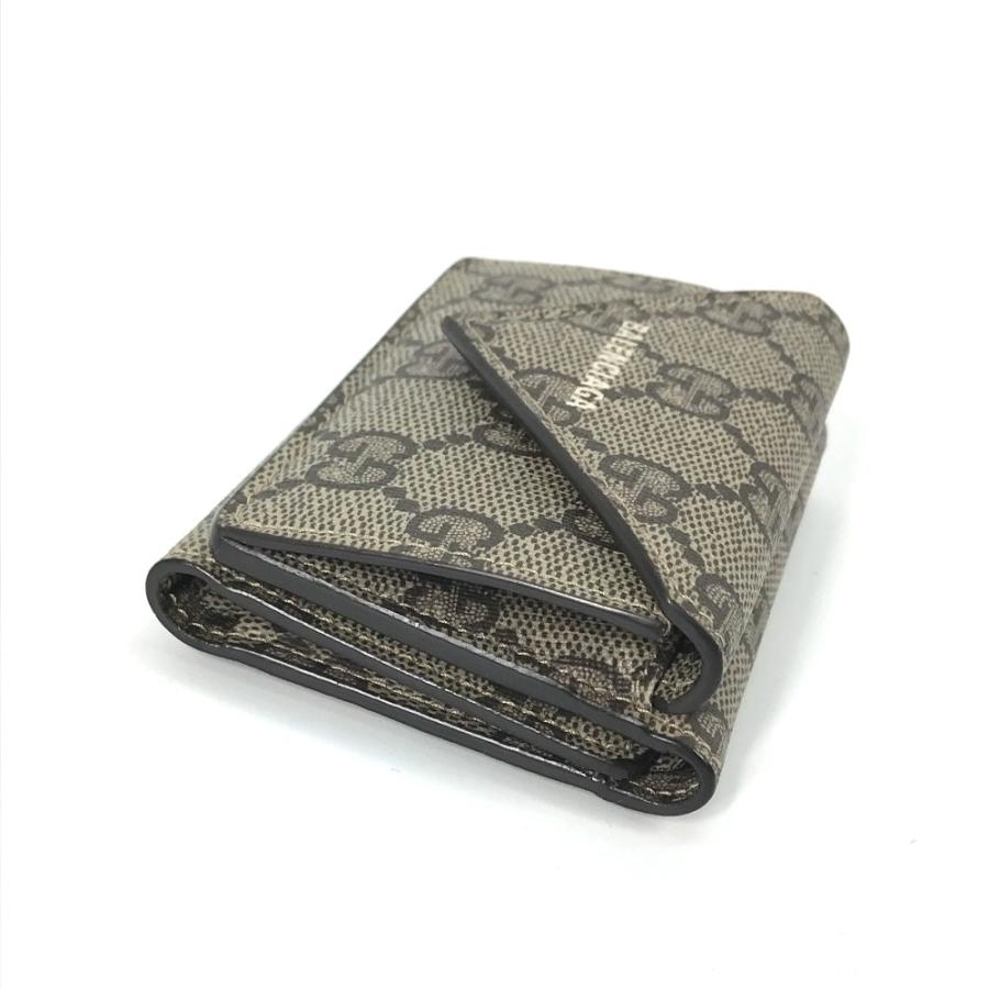 美品 GUCCI グッチ 681704 ペーパー ミニ ウォレット ザ ハッカー プロジェクト BALENCIAGA バレンシアガ コラボ 3つ折り財布【中古】 | GUCCI | 05