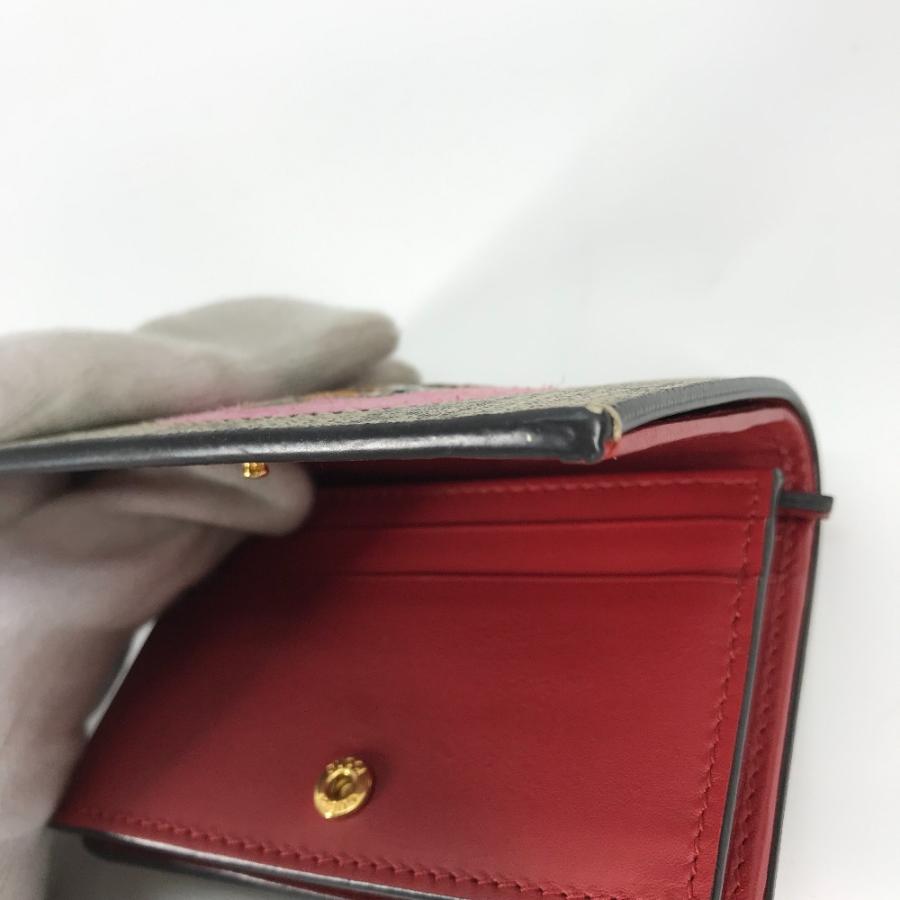グッチ ボスコ コンパクト 二つ折り財布 レザー ブラック 49