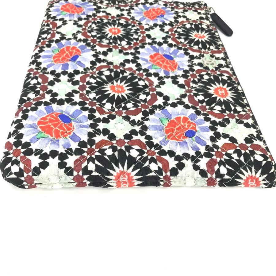 新品同様 CHANEL シャネル A82074 フラワー キルティング マトラッセ 花柄 クラッチバック 2014年 クリスマス限定 ポーチ【中古】 | CHANEL | 03