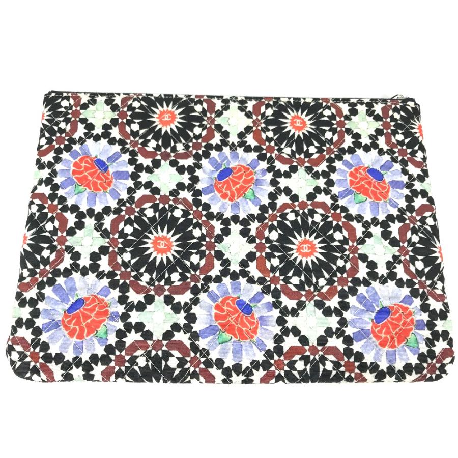 新品同様 CHANEL シャネル A82074 フラワー キルティング マトラッセ 花柄 クラッチバック 2014年 クリスマス限定 ポーチ【中古】 | CHANEL | 05