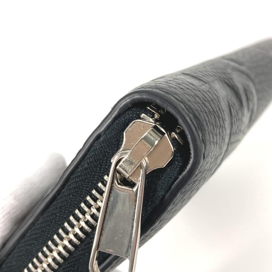 美品 GUCCI グッチ 739482 ジップウォレット ラウンドファスナー ジャンボ GG  長財布 ブラック メンズ【中古】 | GUCCI | 07