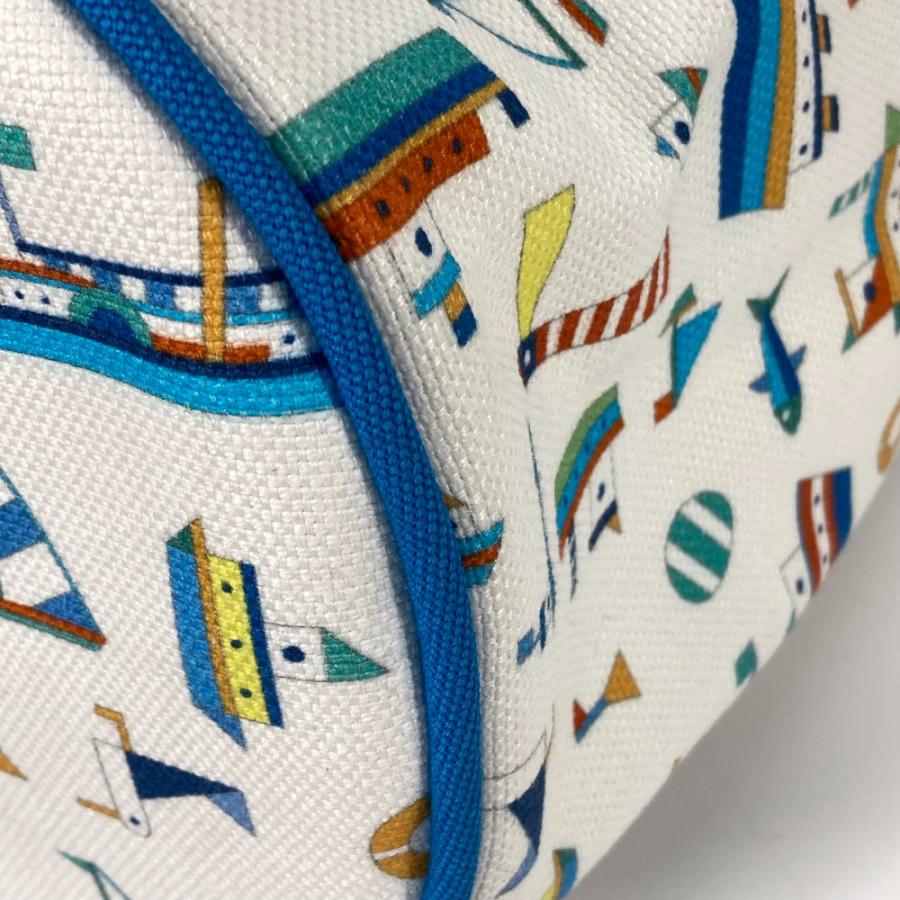 美品 HERMES エルメス プティシャルティエ ベビー BABY 赤ちゃん 巾着バッグ マリンプリント ショルダーバッグ【中古】 | HERMES | 06