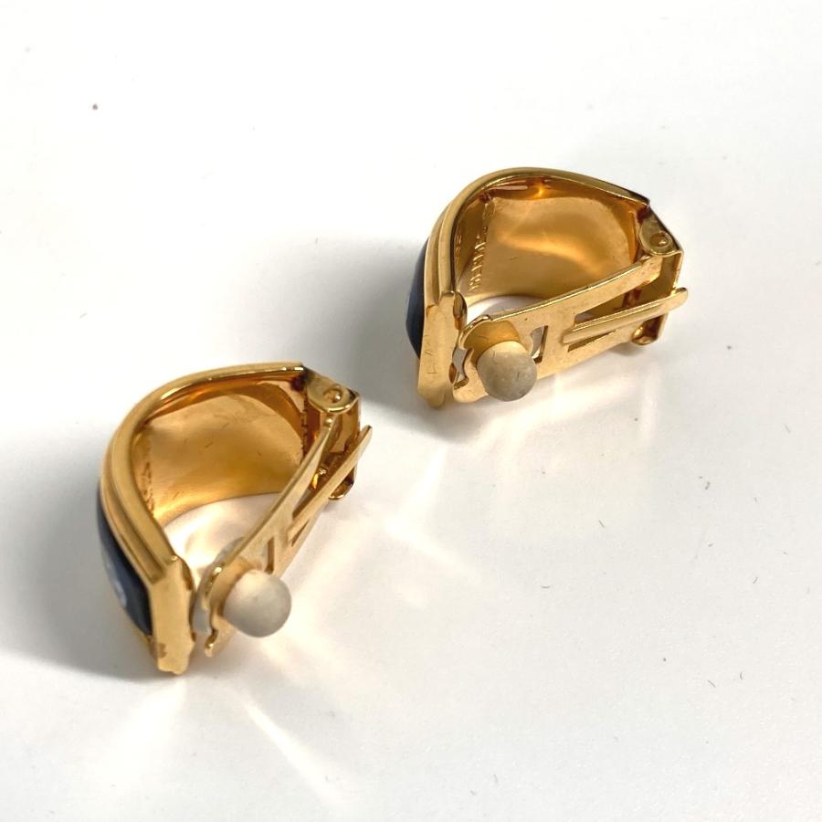 HERMES エルメス エマイユ アクセサリー H柄 七宝焼き イヤリング ゴールド×ブルー レディース【中古】 | HERMES | 02