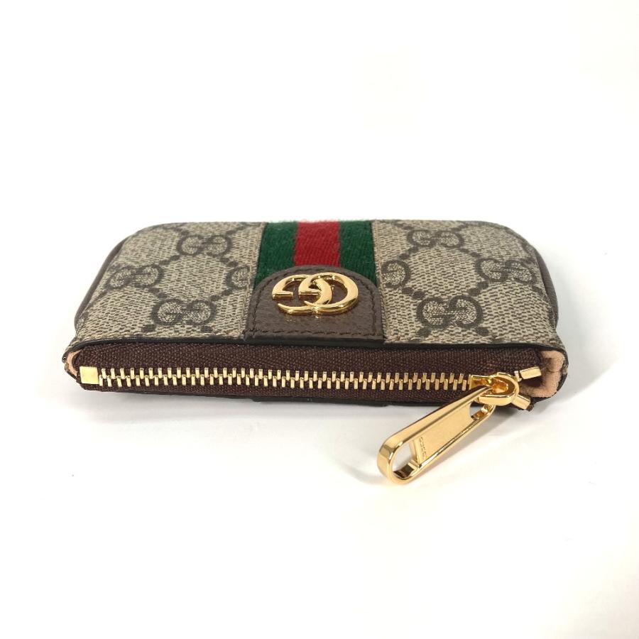 GUCCI グッチ 671722 オフィディア コインケース 小銭入れ 財布 キーフック付き GGスプリーム キーケース ベージュ レディース【中古】 | GUCCI | 03