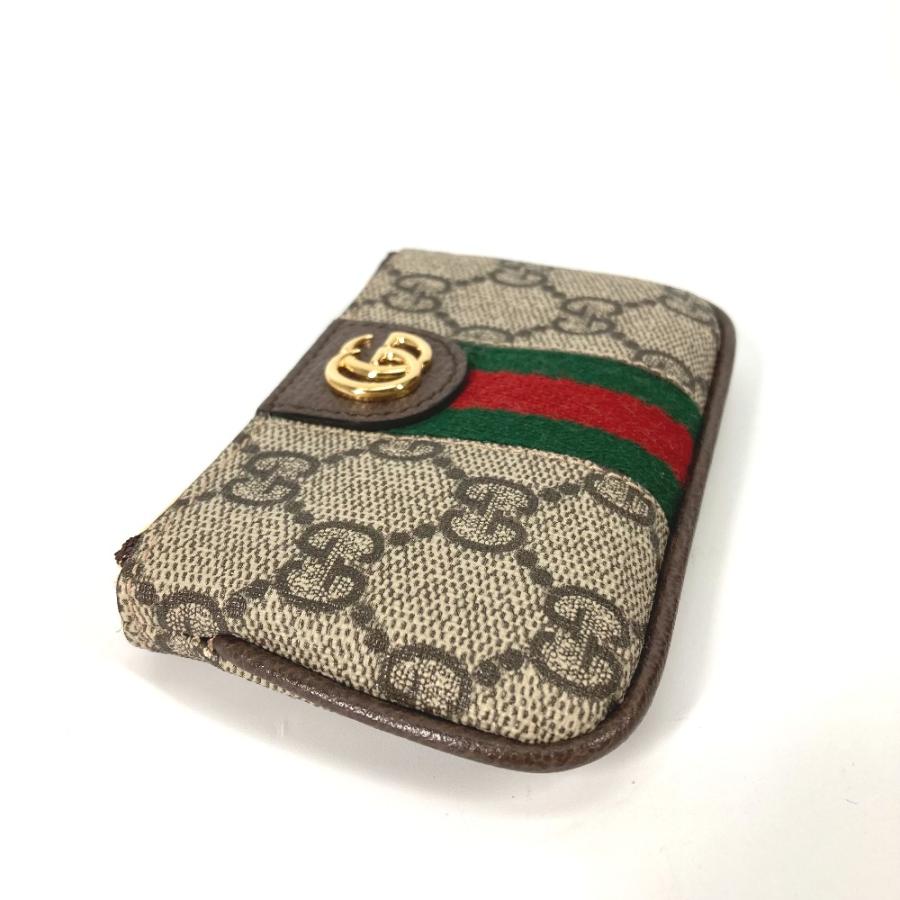 GUCCI グッチ 671722 オフィディア コインケース 小銭入れ 財布 キーフック付き GGスプリーム キーケース ベージュ レディース【中古】 | GUCCI | 04