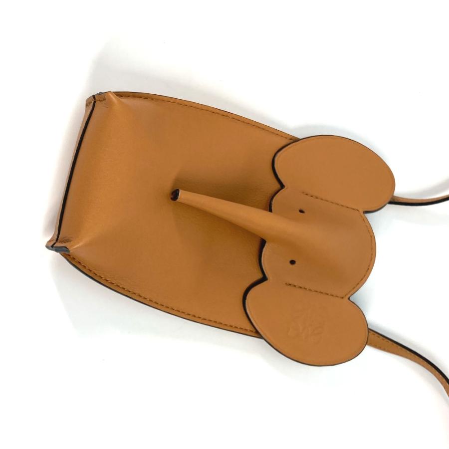 ◇ロエベ◇LOEWE アナグラム エレファント ポケット ショルダーバッグ ブラウン ブランド ロエベ LOEWE アナグラム エレファント ポケット ショルダーバッグ