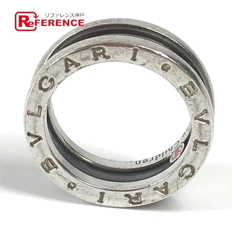 BVLGARI ブルガリ B-zero1 ビーゼロワン アクセサリー セーブザチルドレン リング・指輪 シルバー×ブラック レディース【中古】 | BVLGARI