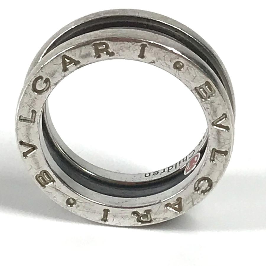 BVLGARI ブルガリ B-zero1 ビーゼロワン アクセサリー セーブザチルドレン リング・指輪 シルバー×ブラック レディース【中古】 | BVLGARI | 02